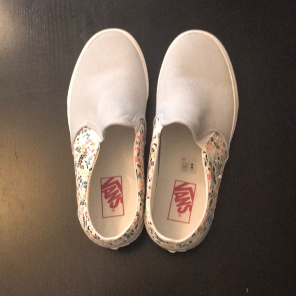 vans asher stripe floral